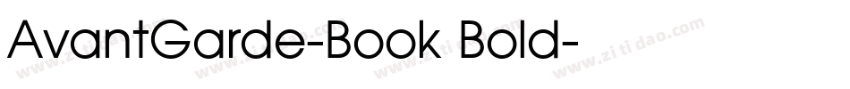 AvantGarde-Book Bold字体转换